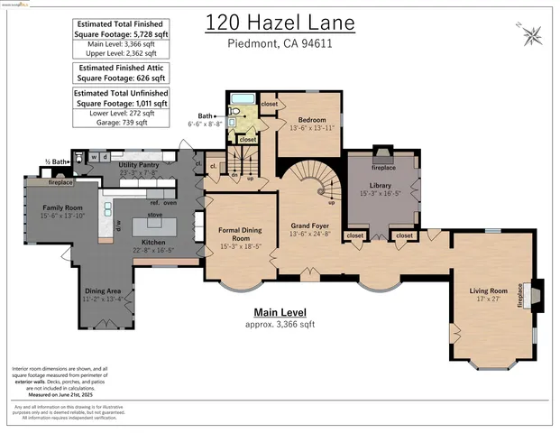 $5,500,000 | 120 Hazel Lane, Piedmont, CA 94611