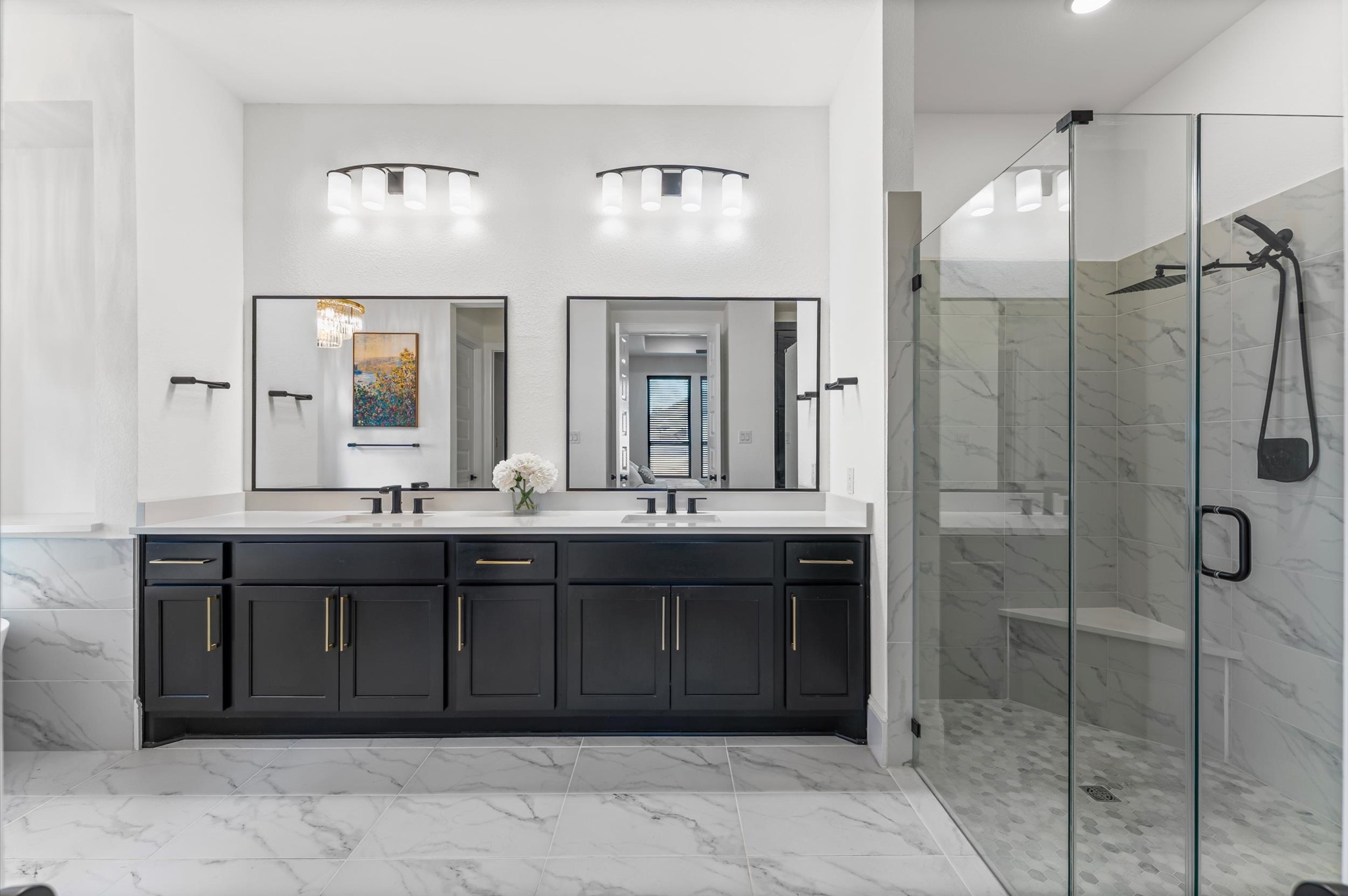 15470 Ringbill Way Magnolia, TX 77354 - Photo 21 of 50 a bathroom with a double vanity sink and a mirror