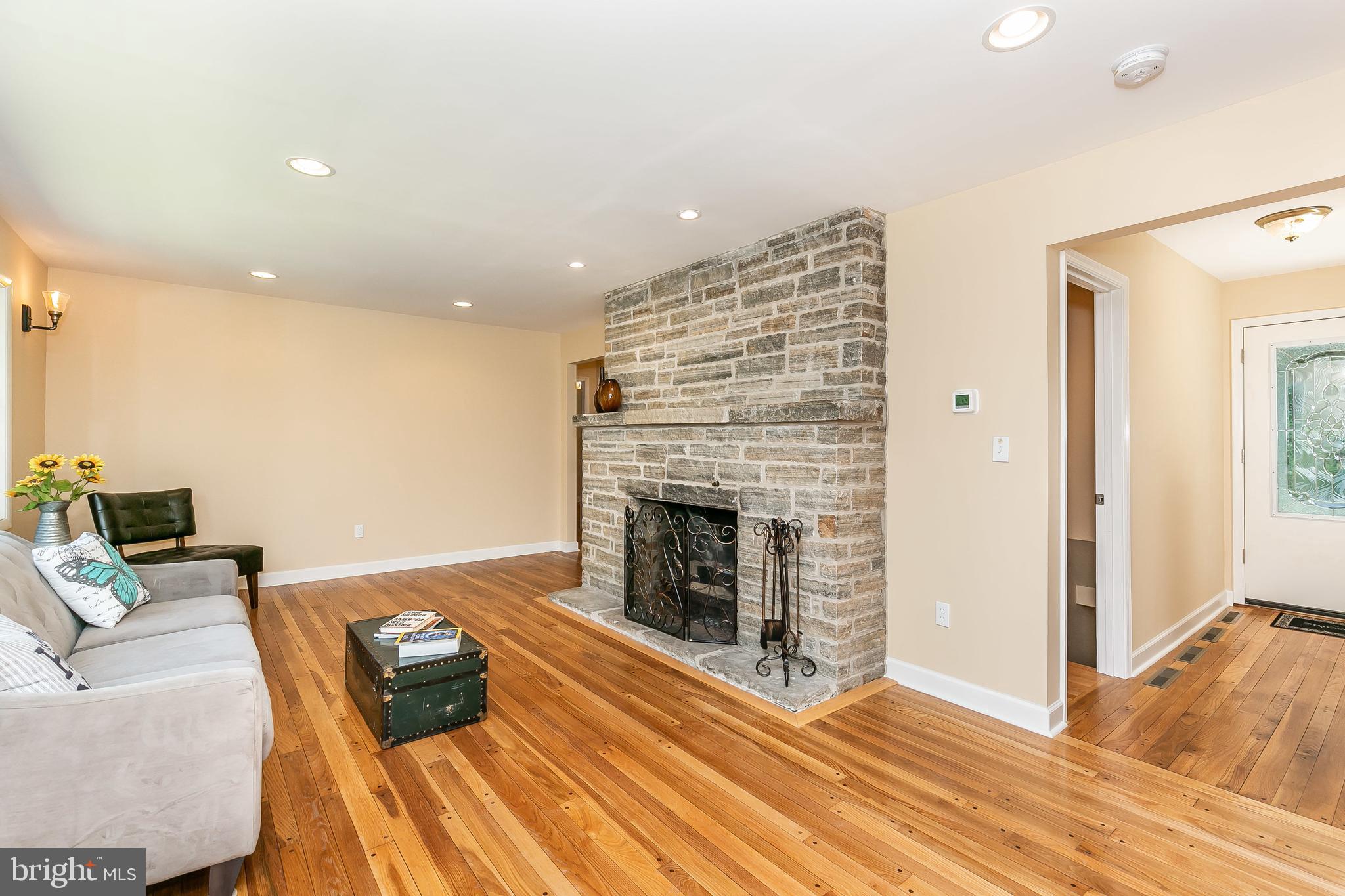 1830 Hillside Road Stevenson, MD 21153 - Photo 15 of 46 IMPRESSIVE ORIGINAL STONE FIREPLACE WITH MANTLE