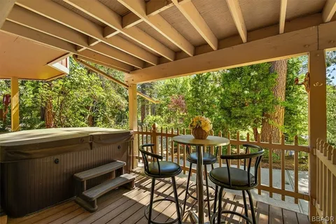 a view of a outdoor space with seating area