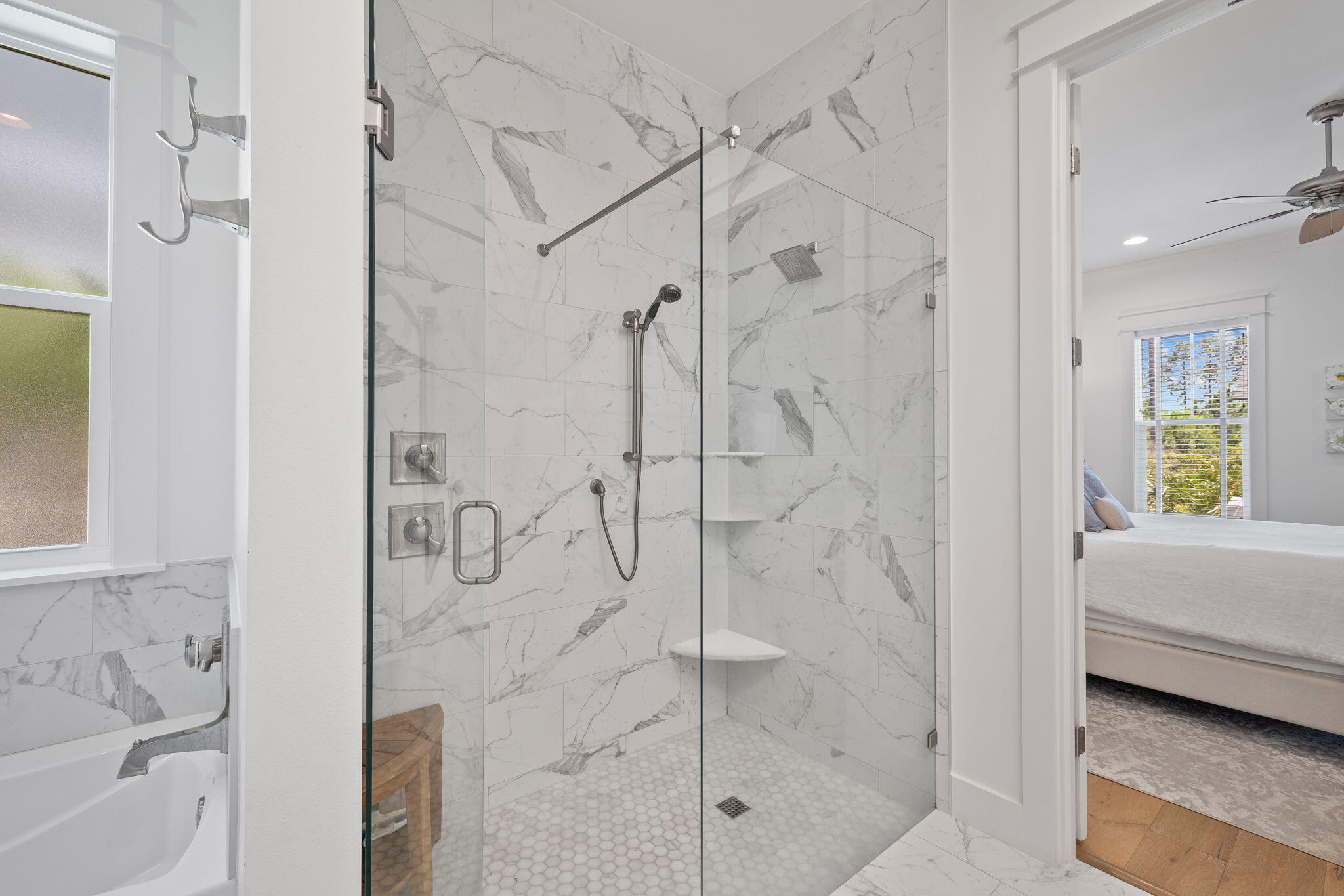 158 Trailhead Drive Inlet Beach, FL 32461 - Photo 22 of 35 a bathroom with a bathtub and a shower