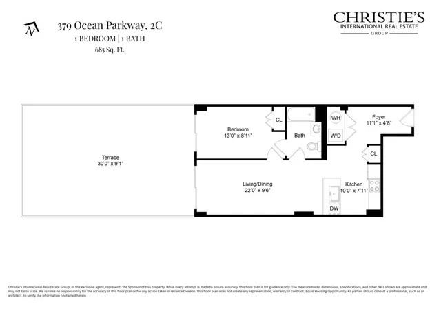 $750,000 | 379 Ocean Parkway, Unit 2C | Kensington