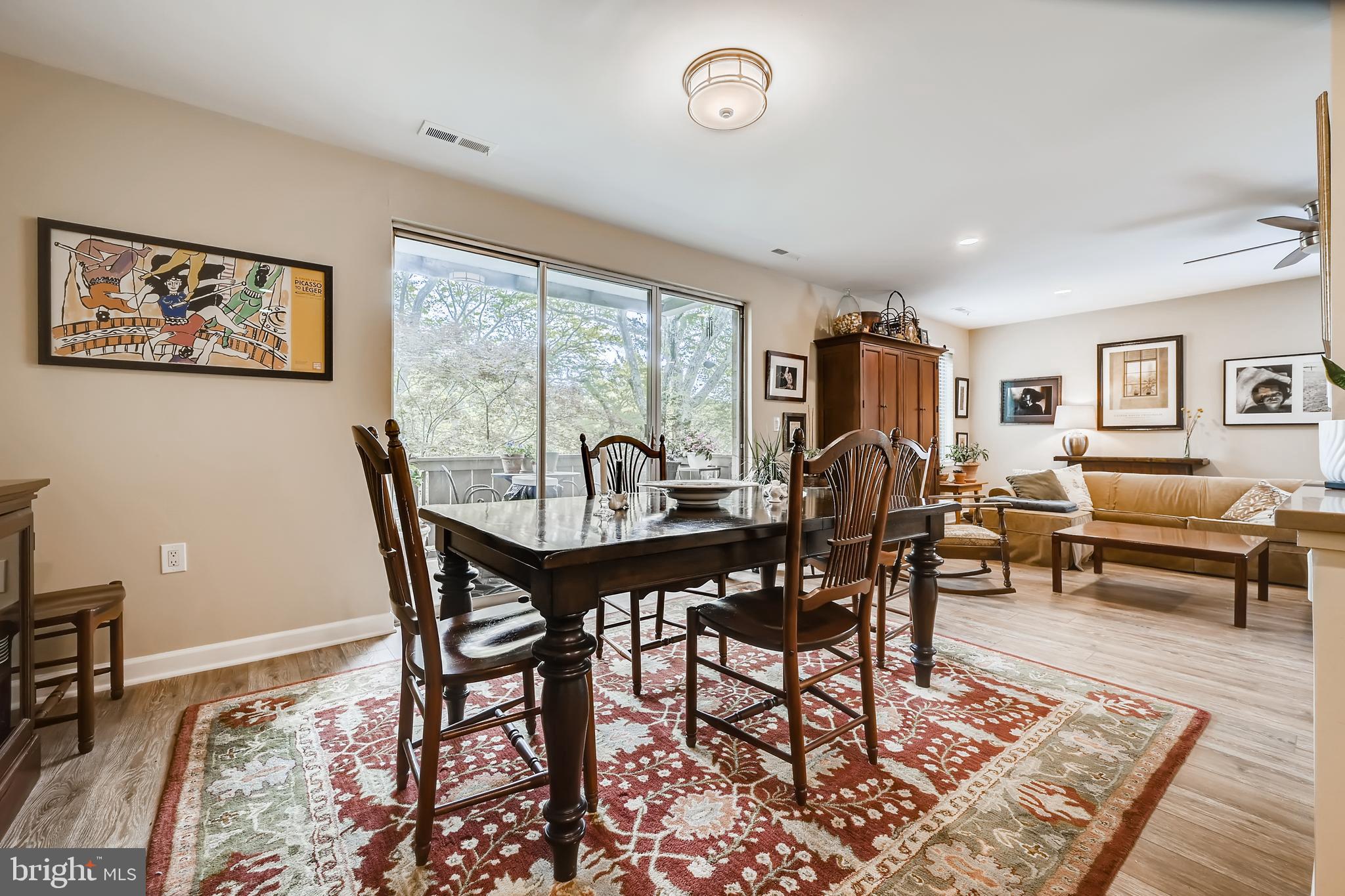 112 Cross Keys Road, Unit R112D Baltimore, MD 21210 - Photo 6 of 17 dining room off kitchen - sunflooded