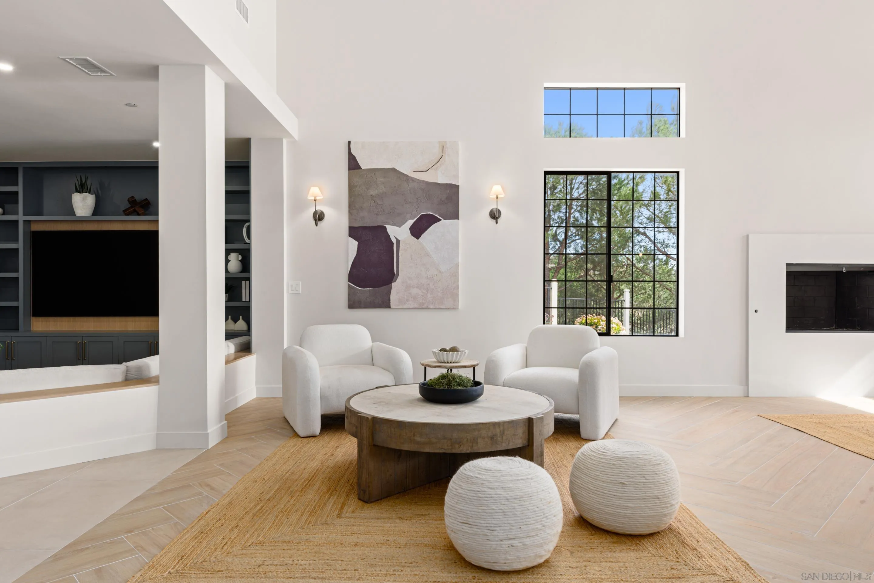 13807 Millards Ranch Lane Poway, CA 92064 - Photo 8 of 36 a living room with furniture a flat screen tv and a large window