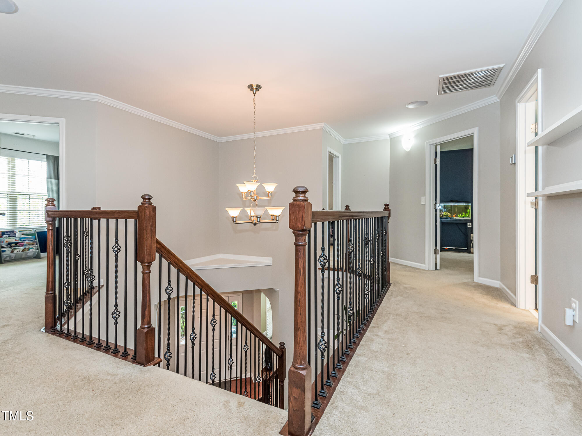 111 Gathering Place Durham, NC 27713 - Photo 34 of 44 a view of a hallway with a staircase