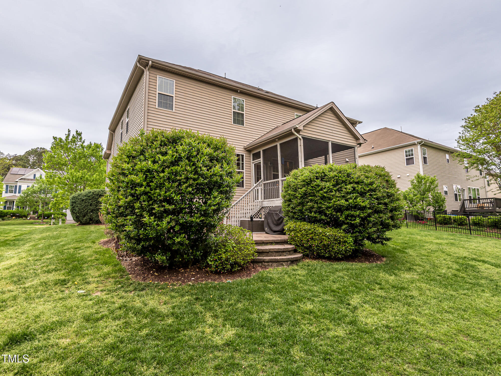 111 Gathering Place Durham, NC 27713 - Photo 40 of 44 a front view of a house with a yard