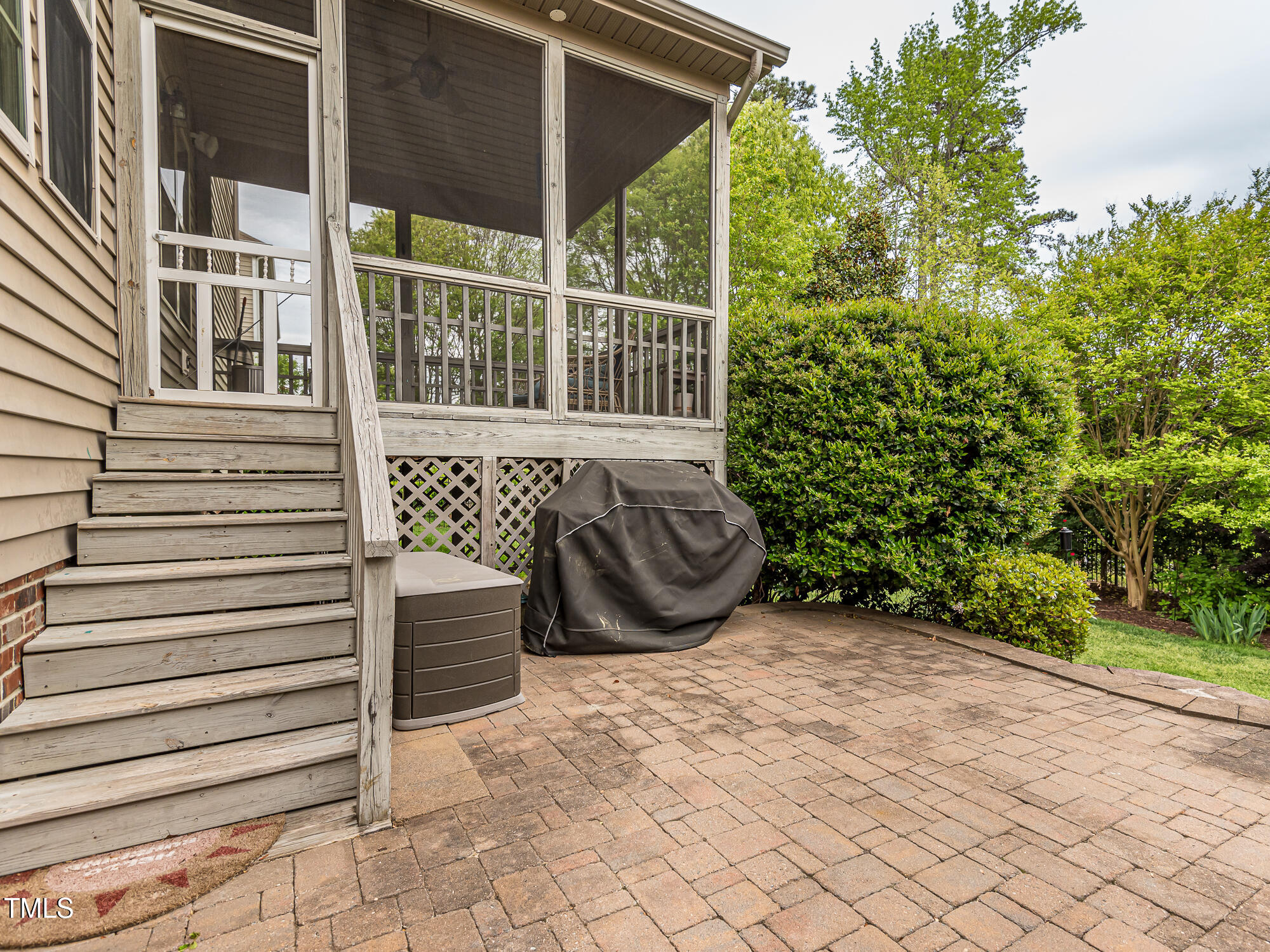 111 Gathering Place Durham, NC 27713 - Photo 43 of 44 a view of a back yard of the house