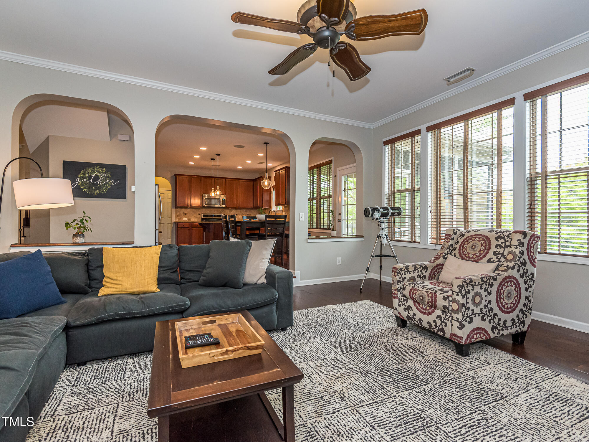 111 Gathering Place Durham, NC 27713 - Photo 8 of 44 a living room with furniture and a large window