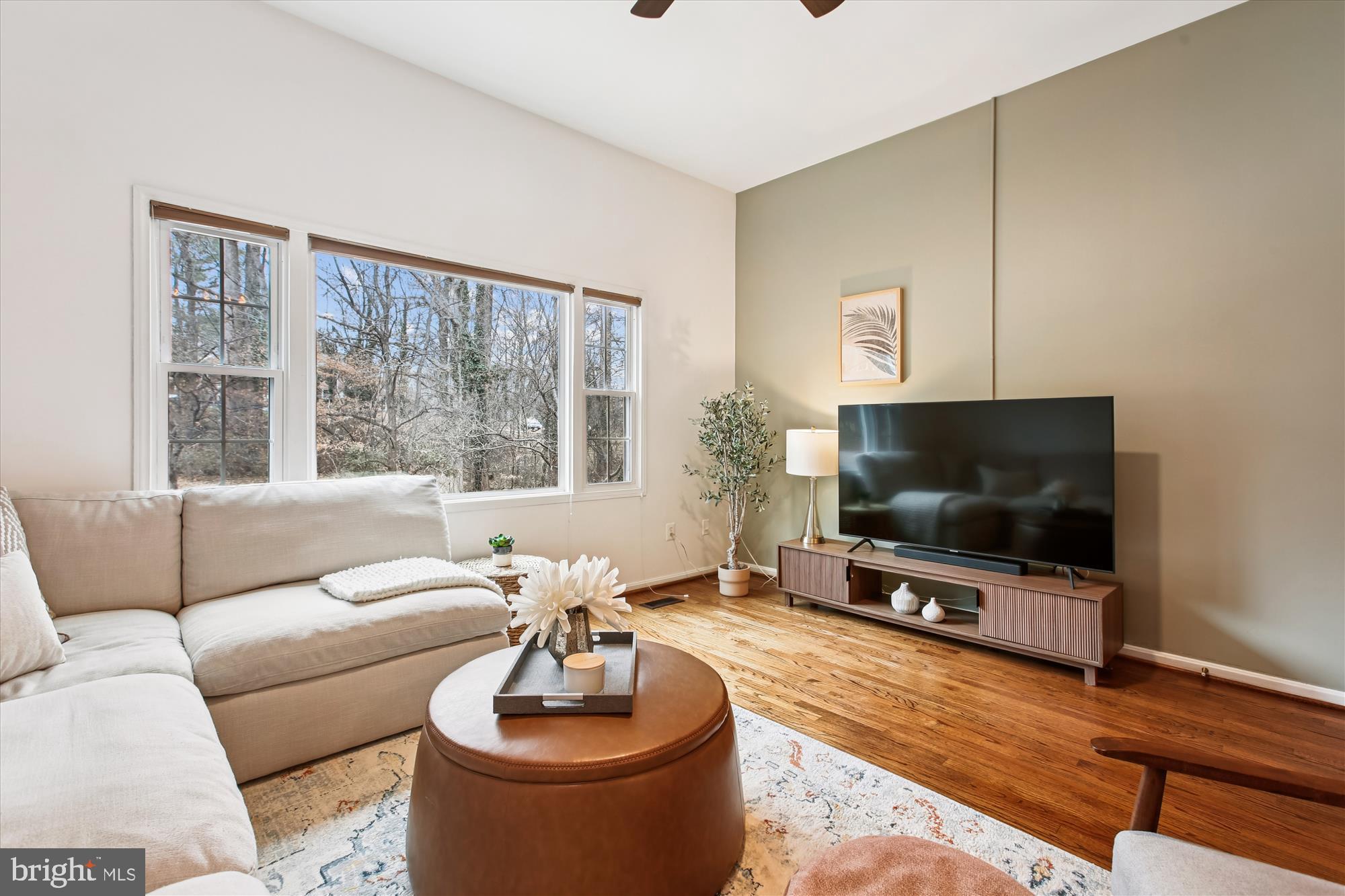 5818 Torington Drive, Unit 859 Springfield, VA 22152 - Photo 13 of 46 a living room with furniture and a flat screen tv