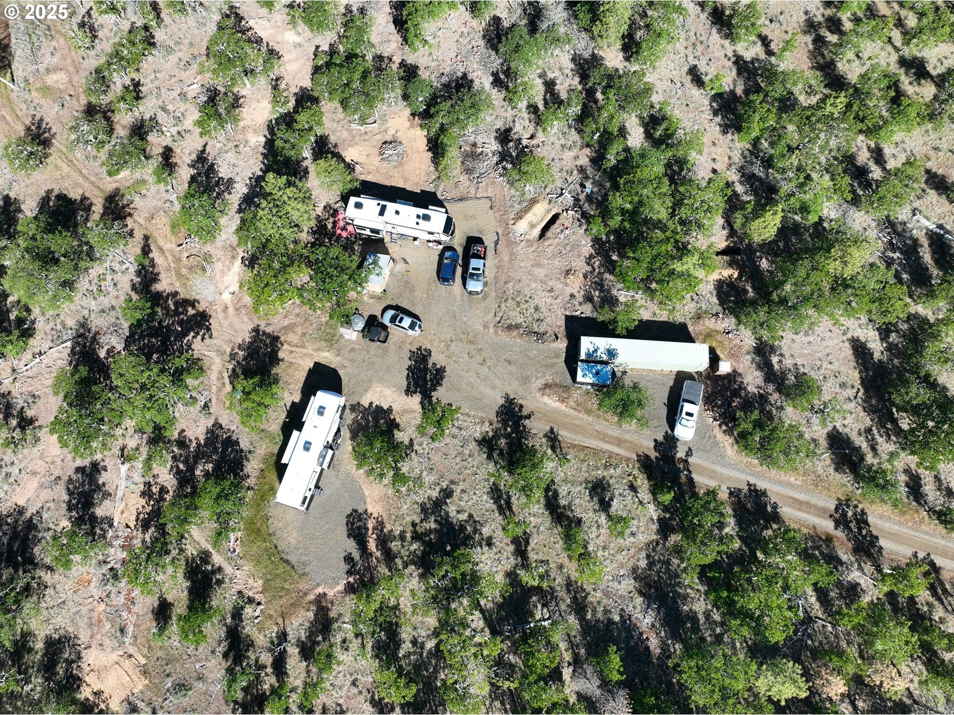 104 Jenkins Creek Road Goldendale, WA 98620 - Photo 3 of 45 an aerial view of residential house with outdoor space and trees all around