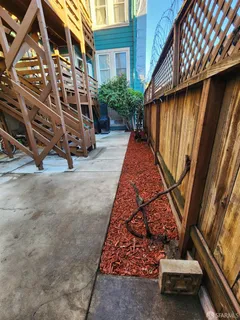 a view of bike garage