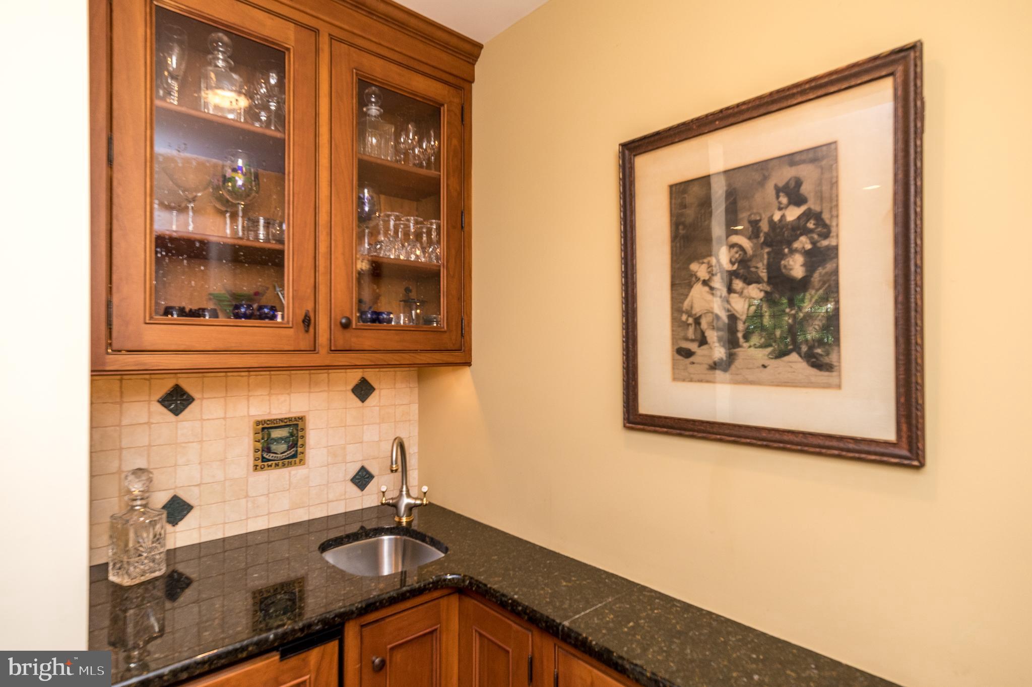 2934 Paprika Road Doylestown, PA 18902 - Photo 36 of 101 Wet bar with German seeded glass cabients