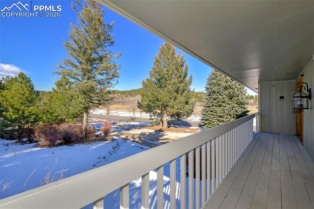 435 East Woodmen Road Colorado Springs, CO 80919 - Photo 7 of 50 a view of a porch