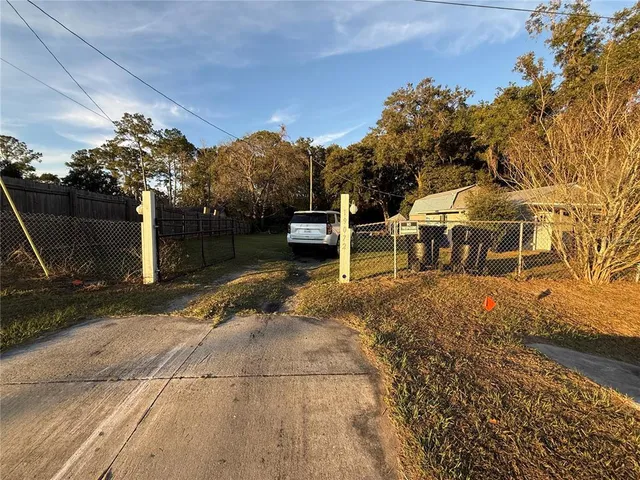 a view of a outdoor space with a patio