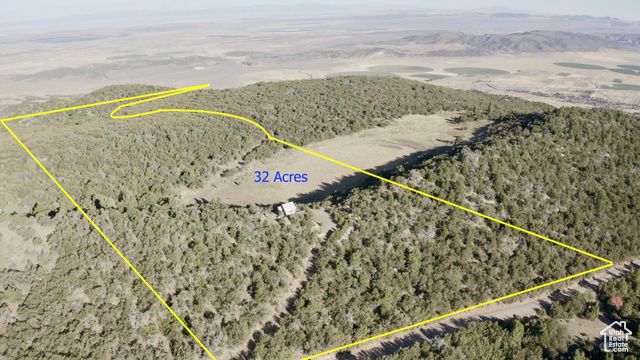 Undisclosed Address Summit, UT 84772 - Photo 3 of 24 Aerial overview of property's location featuring property boundaries highlighted and a mountain backdrop