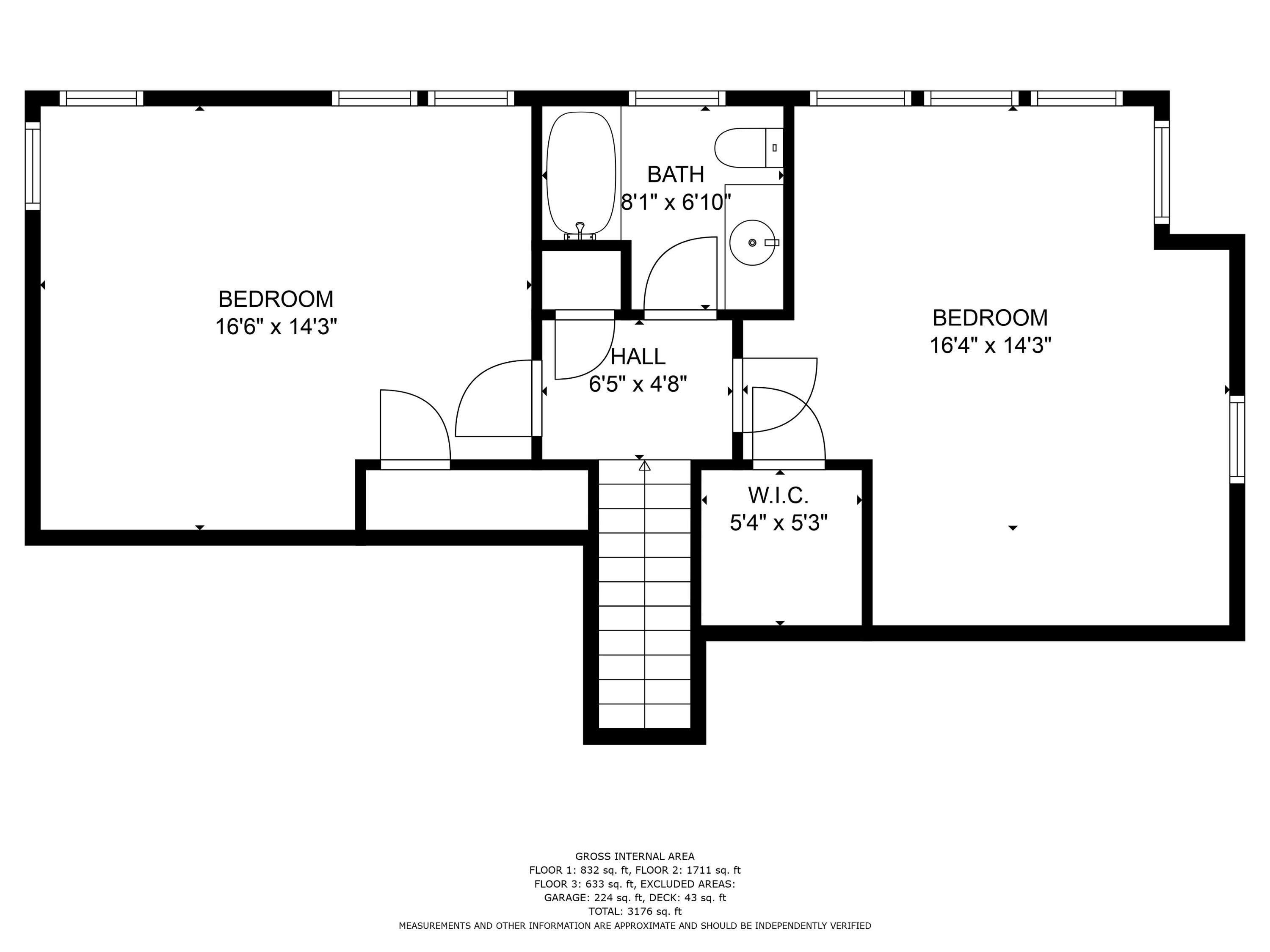 44 Riverview Drive Chatham, MA 02633 - Photo 42 of 44 3rd_floor_dimensions_44_riverview_drive_