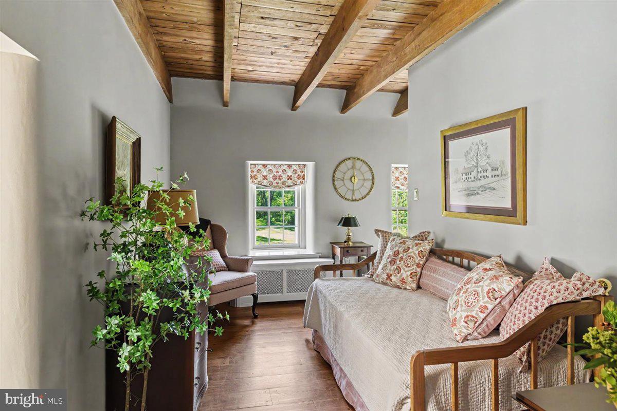 144 Creek Road Chalfont, PA 18914 - Photo 36 of 48 Bedroom with exposed wood ceiling