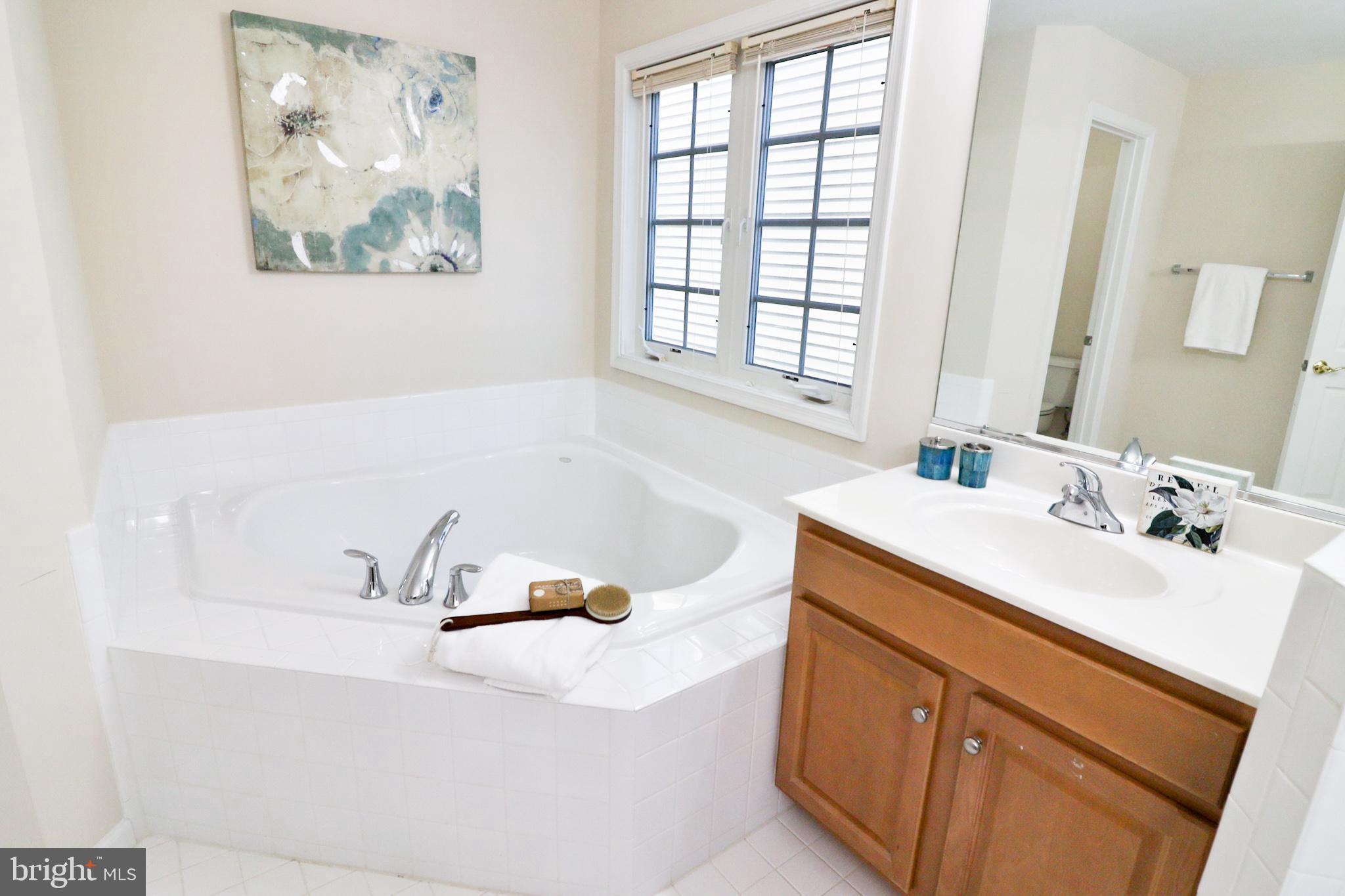 1006 Gaither Road Rockville, MD 20850 - Photo 42 of 68 Large primary bathroom, two sinks, oversize tub
