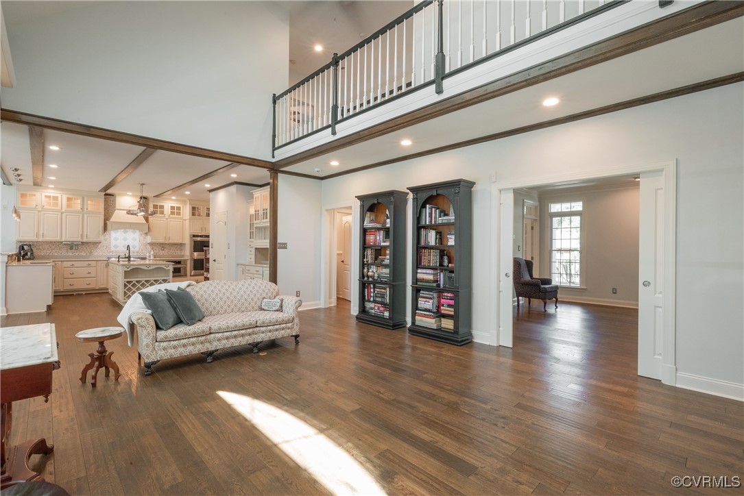 8907 First Branch Lane Chesterfield, VA 23838 - Photo 15 of 50 a living room with furniture and wooden floor