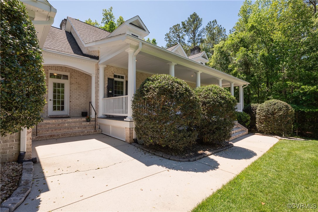 8907 First Branch Lane Chesterfield, VA 23838 - Photo 3 of 50 View of property exterior with a porch, brick sidi