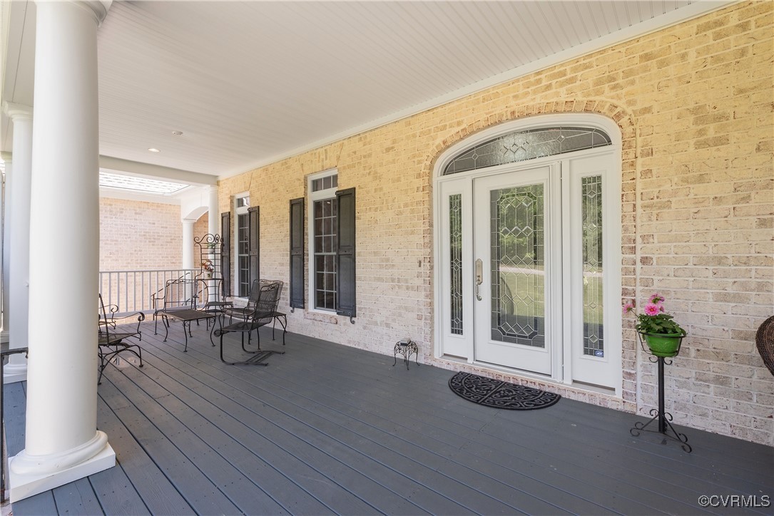 8907 First Branch Lane Chesterfield, VA 23838 - Photo 5 of 50 Wooden deck featuring covered porch