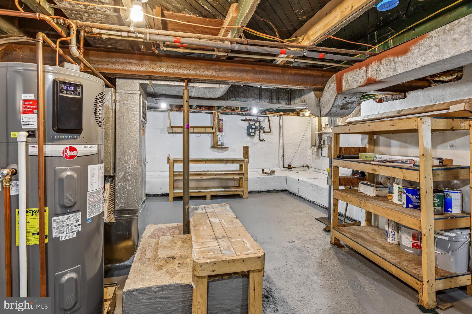 504 9th Street Laurel, MD 20707 - Photo 29 of 40 Spacious basement with utility features.