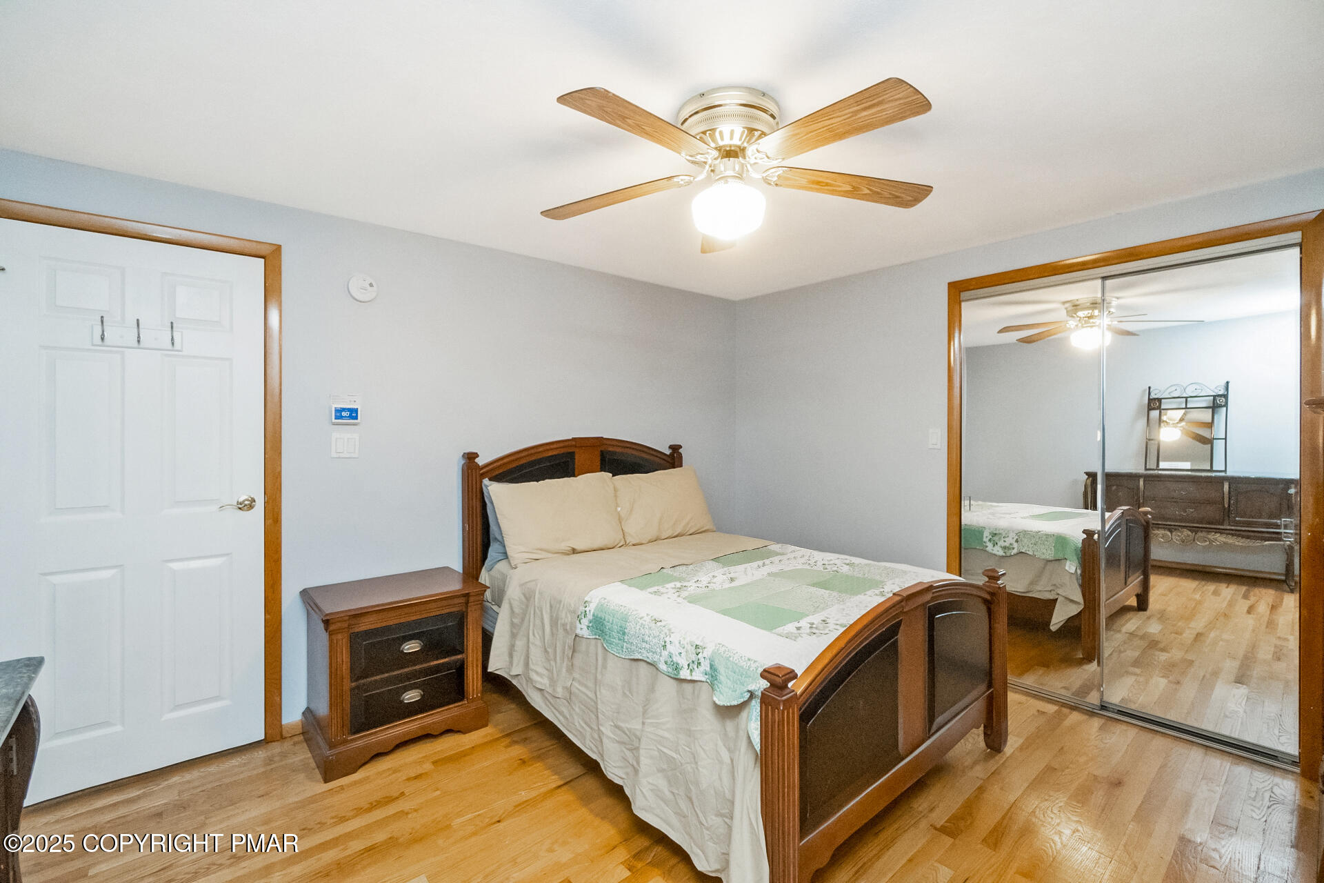 175 Winding Way Albrightsville, PA 18210 - Photo 19 of 50 a bedroom with a bed and a chandelier