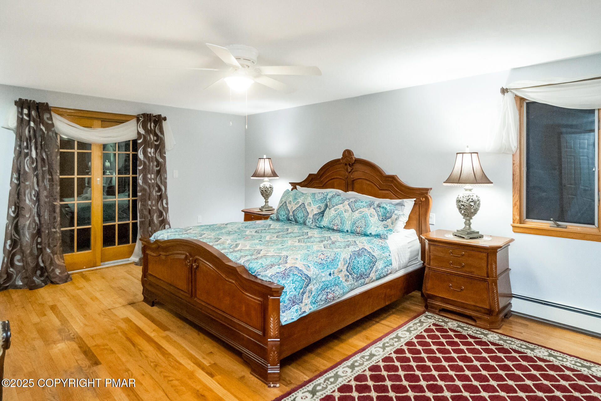175 Winding Way Albrightsville, PA 18210 - Photo 24 of 50 a bedroom with a bed and wooden floor