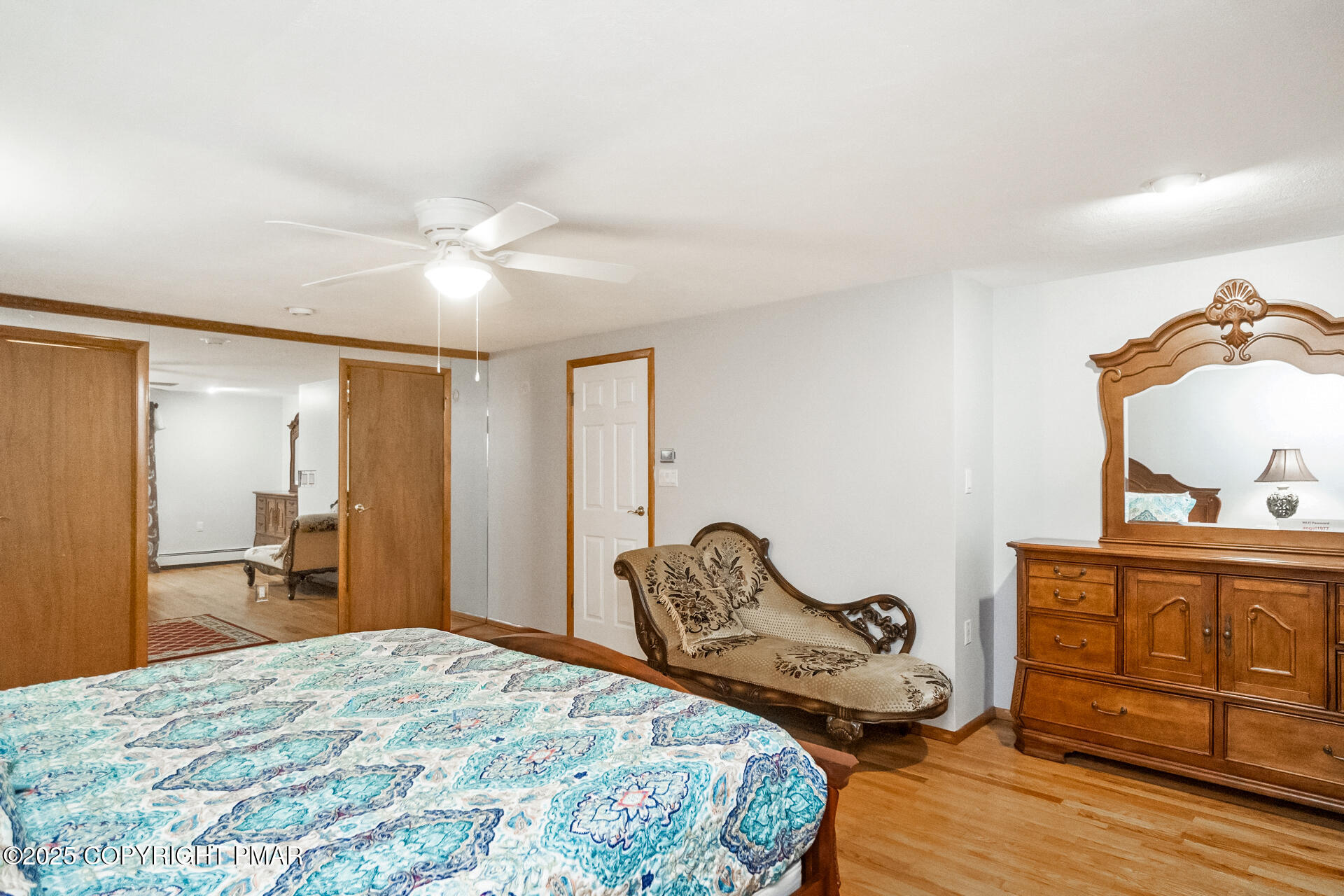 175 Winding Way Albrightsville, PA 18210 - Photo 27 of 50 a bedroom with a bed and wooden floor