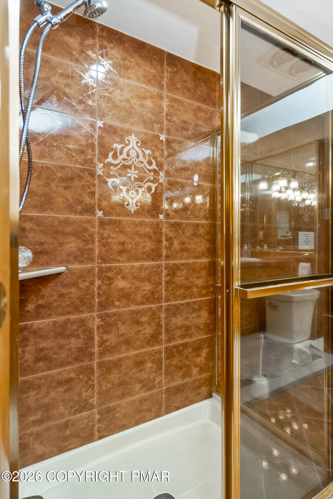 175 Winding Way Albrightsville, PA 18210 - Photo 29 of 54 a bathroom with a glass shower door