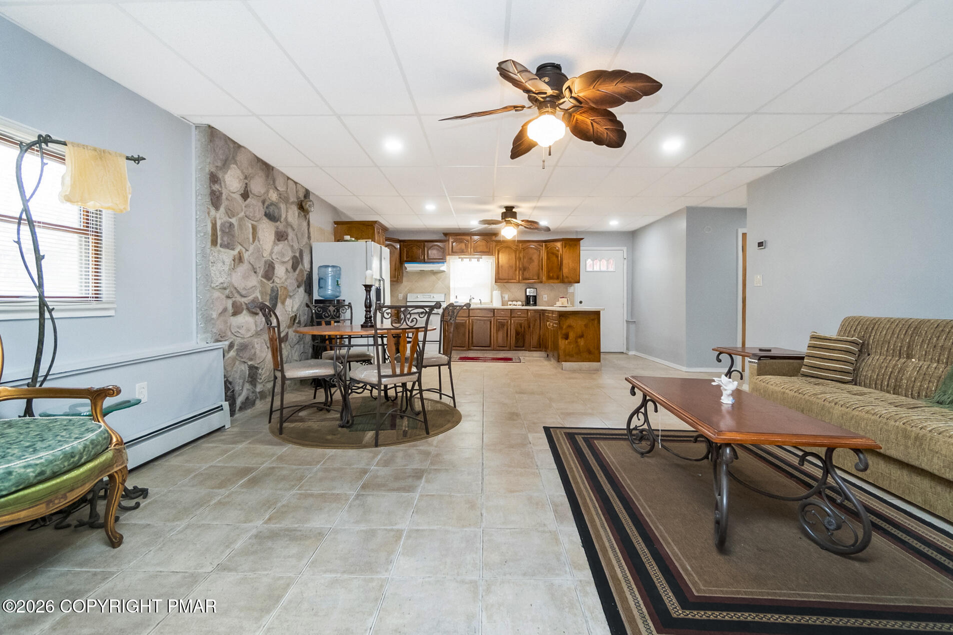 175 Winding Way Albrightsville, PA 18210 - Photo 41 of 54 a living room with furniture and kitchen view