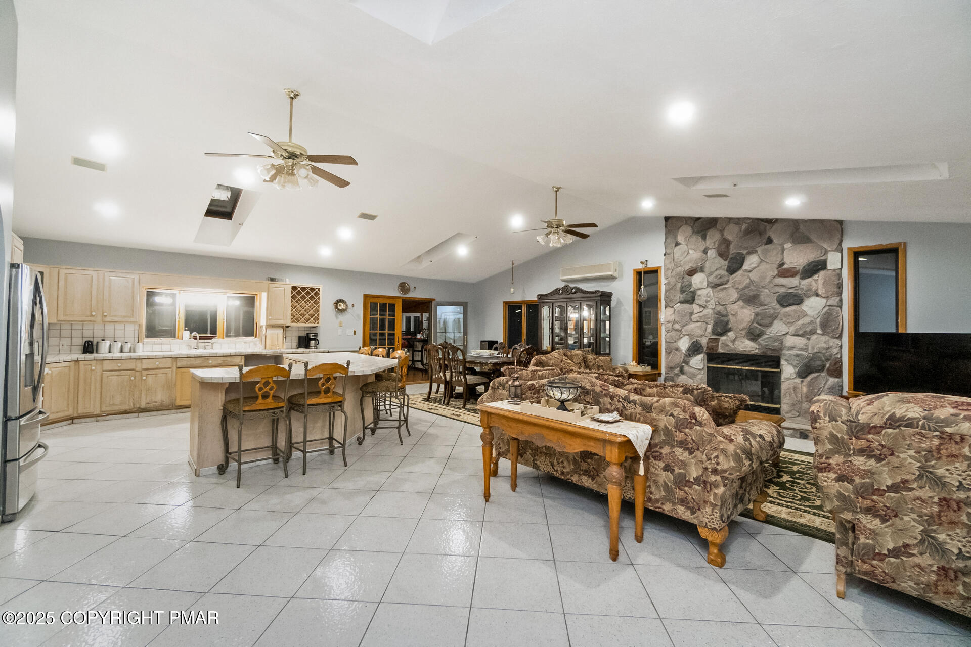 175 Winding Way Albrightsville, PA 18210 - Photo 5 of 50 a living room with furniture a dining table and kitchen view