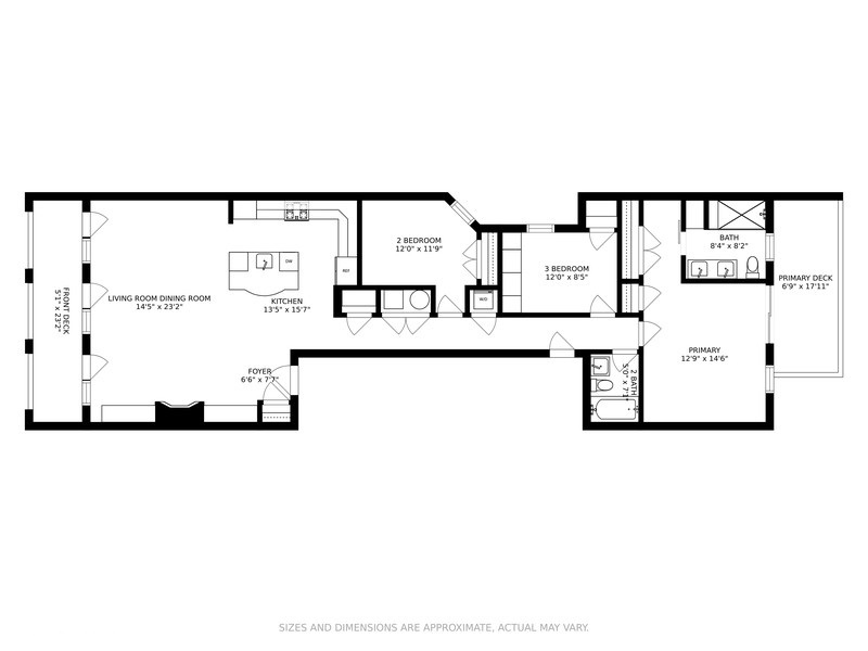 1414 West Irving Park Road, Unit 2E Chicago, IL 60613 - Photo 19 of 19 a picture of a floor plan