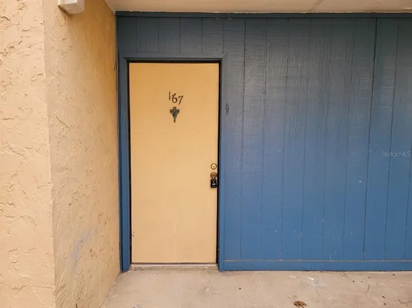 a view of front door