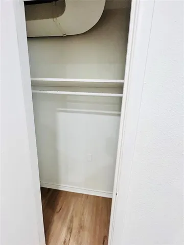 a close view of closet