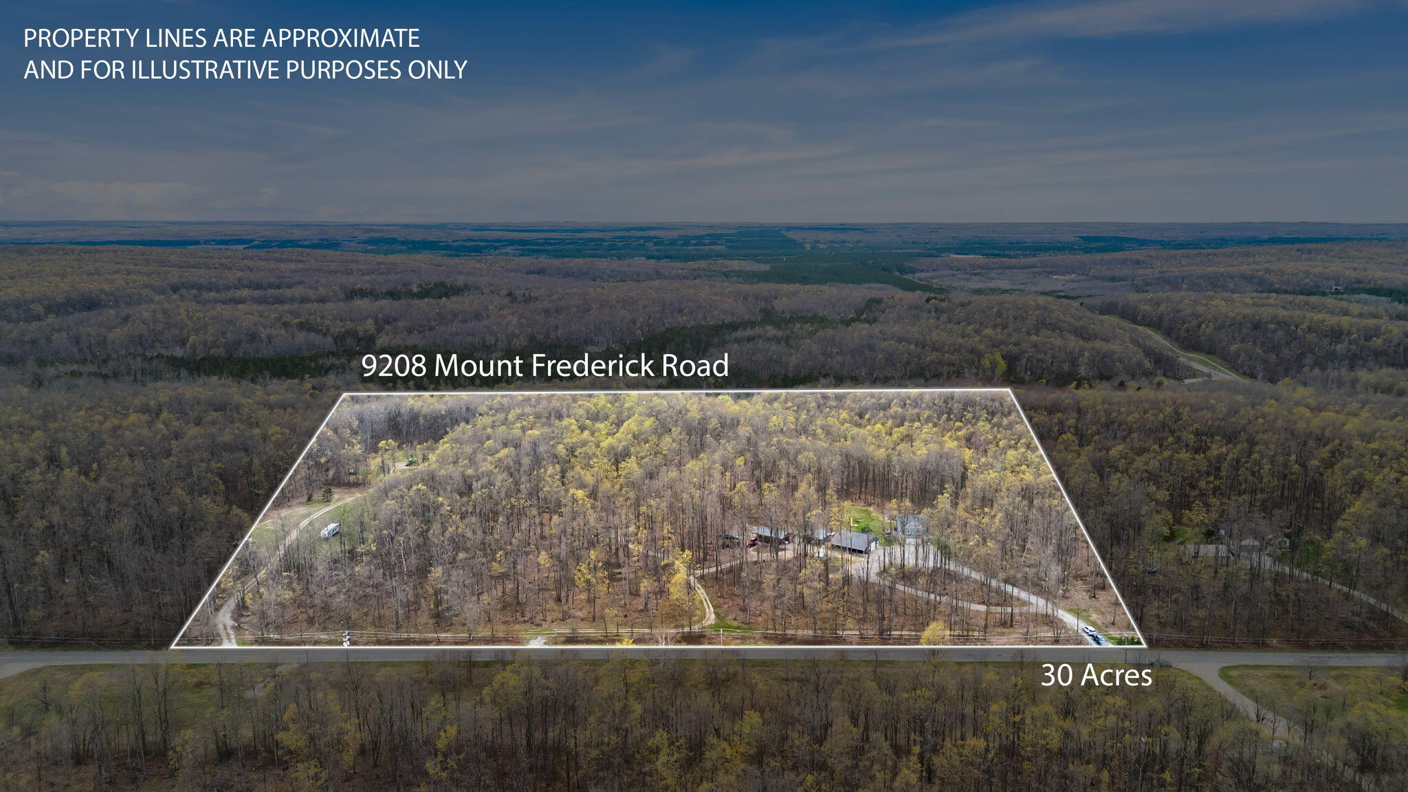 9208 Mt Frederick Road Gaylord, MI 49735 - Photo 31 of 32 34-web-or-mls-9208 Aerial Markup