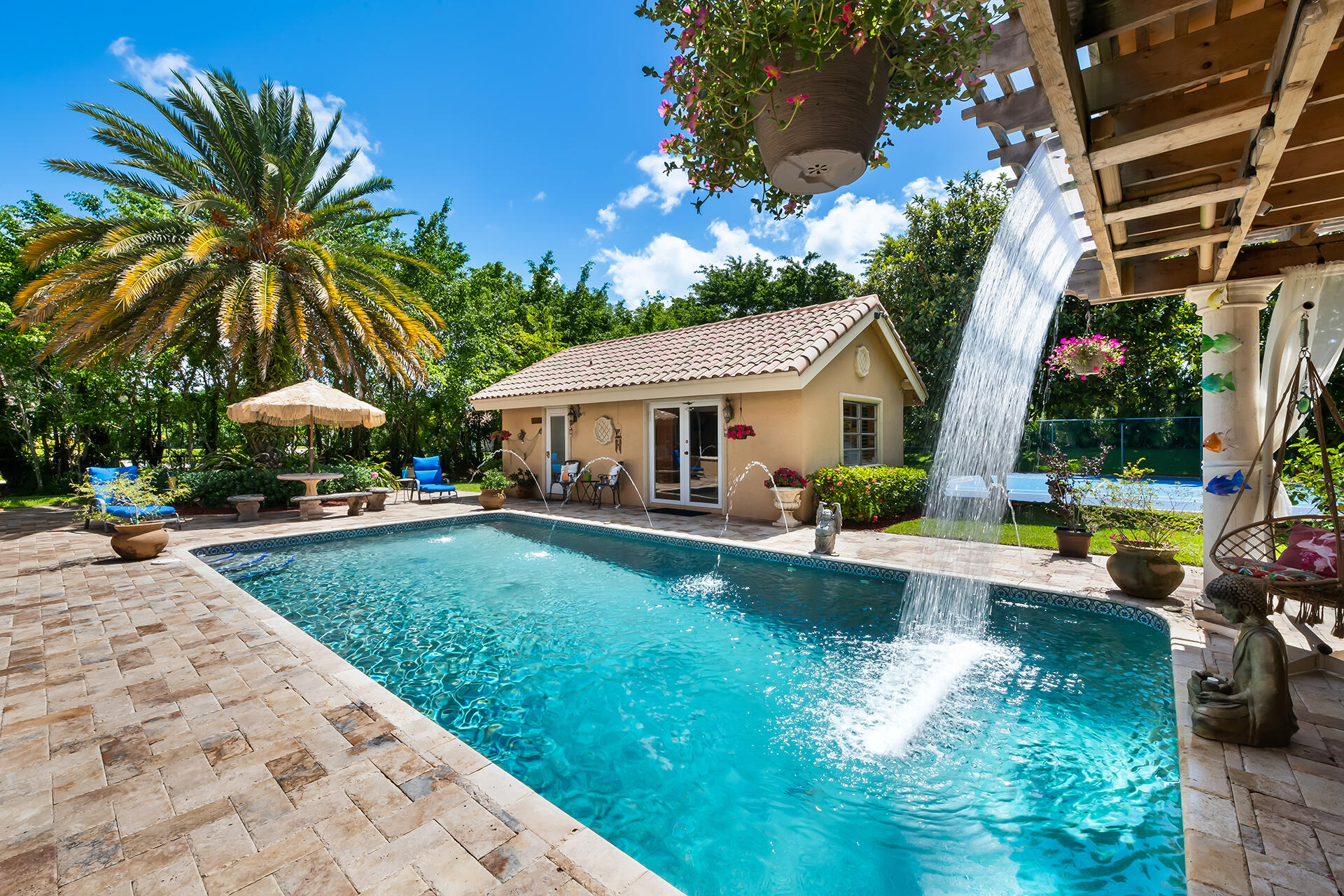 18262 Daybreak Drive Boca Raton, FL 33496 - Photo 3 of 53 Pool with Waterfall