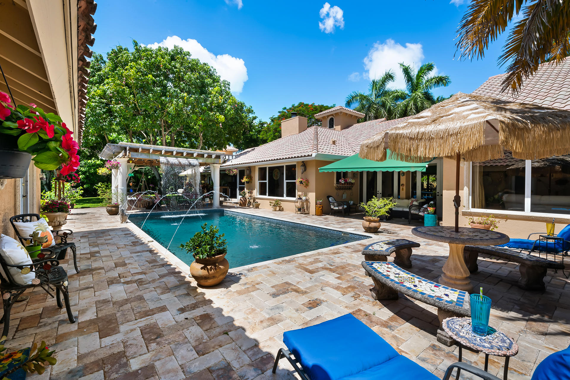 18262 Daybreak Drive Boca Raton, FL 33496 - Photo 37 of 53 Pool with Waterfall