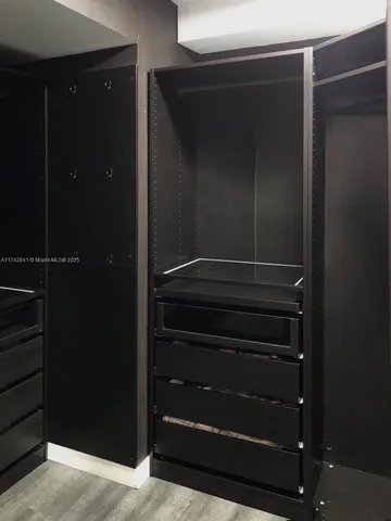 a view of walk in closet