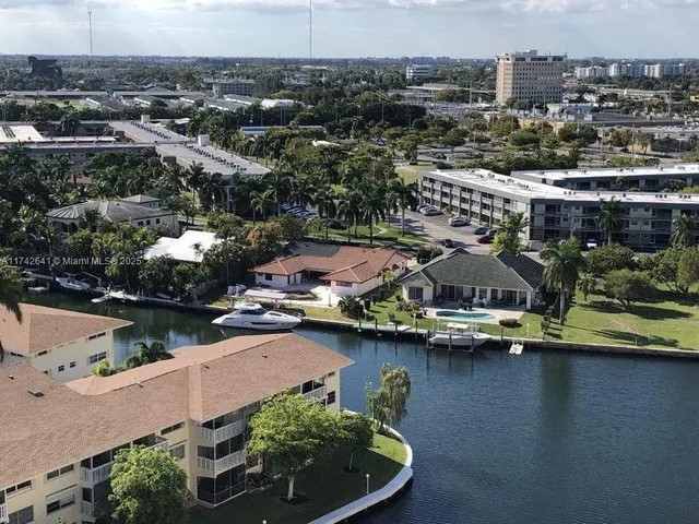 a view of a city with tall buildings