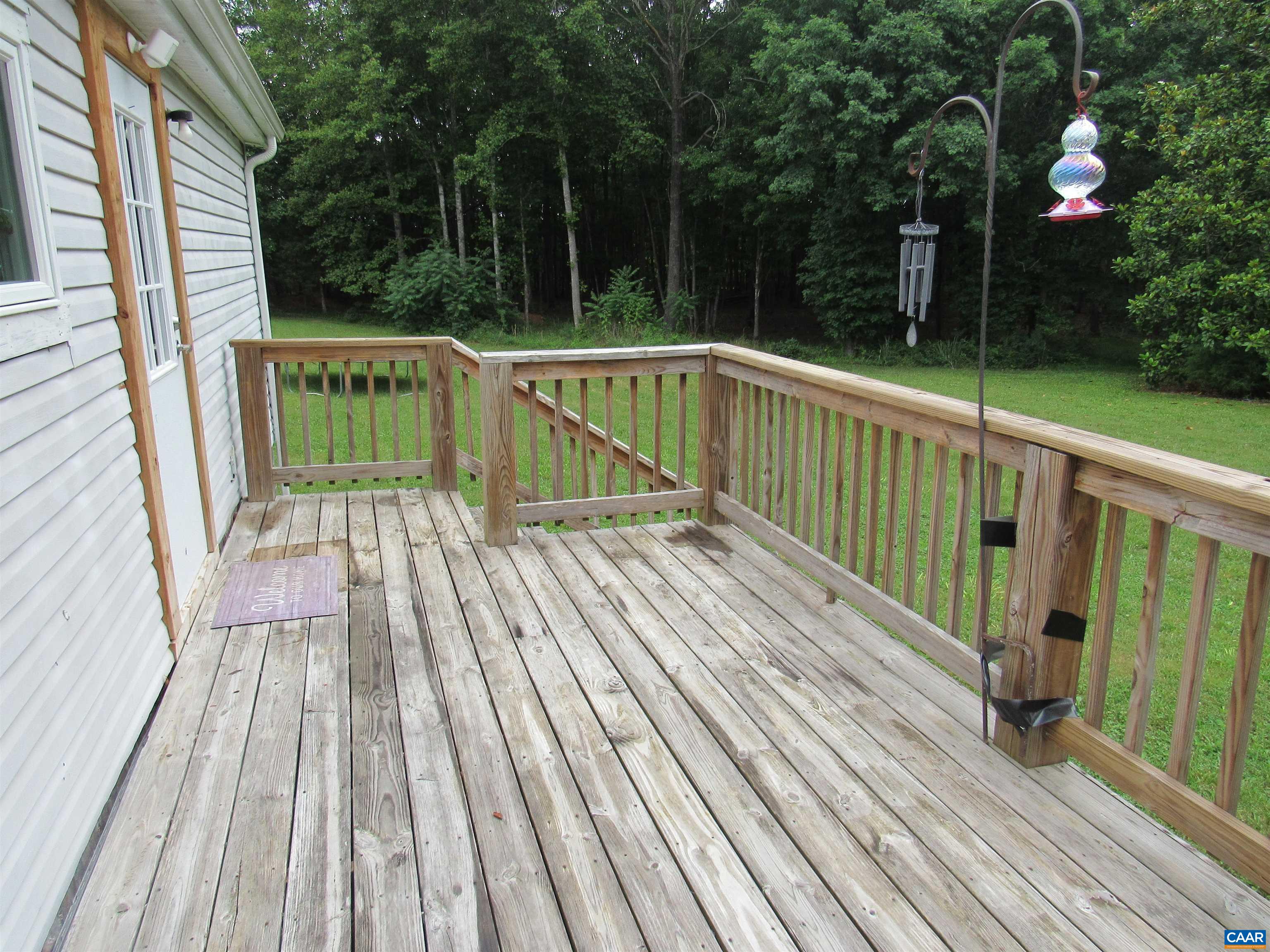 1992 Jerusalem Church Road Buckingham, VA 23921 - Photo 32 of 33 a view of balcony with wooden floor and fence