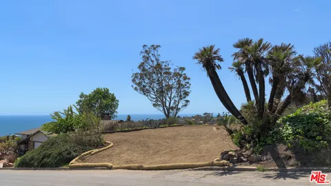a view of a city with lush green forest