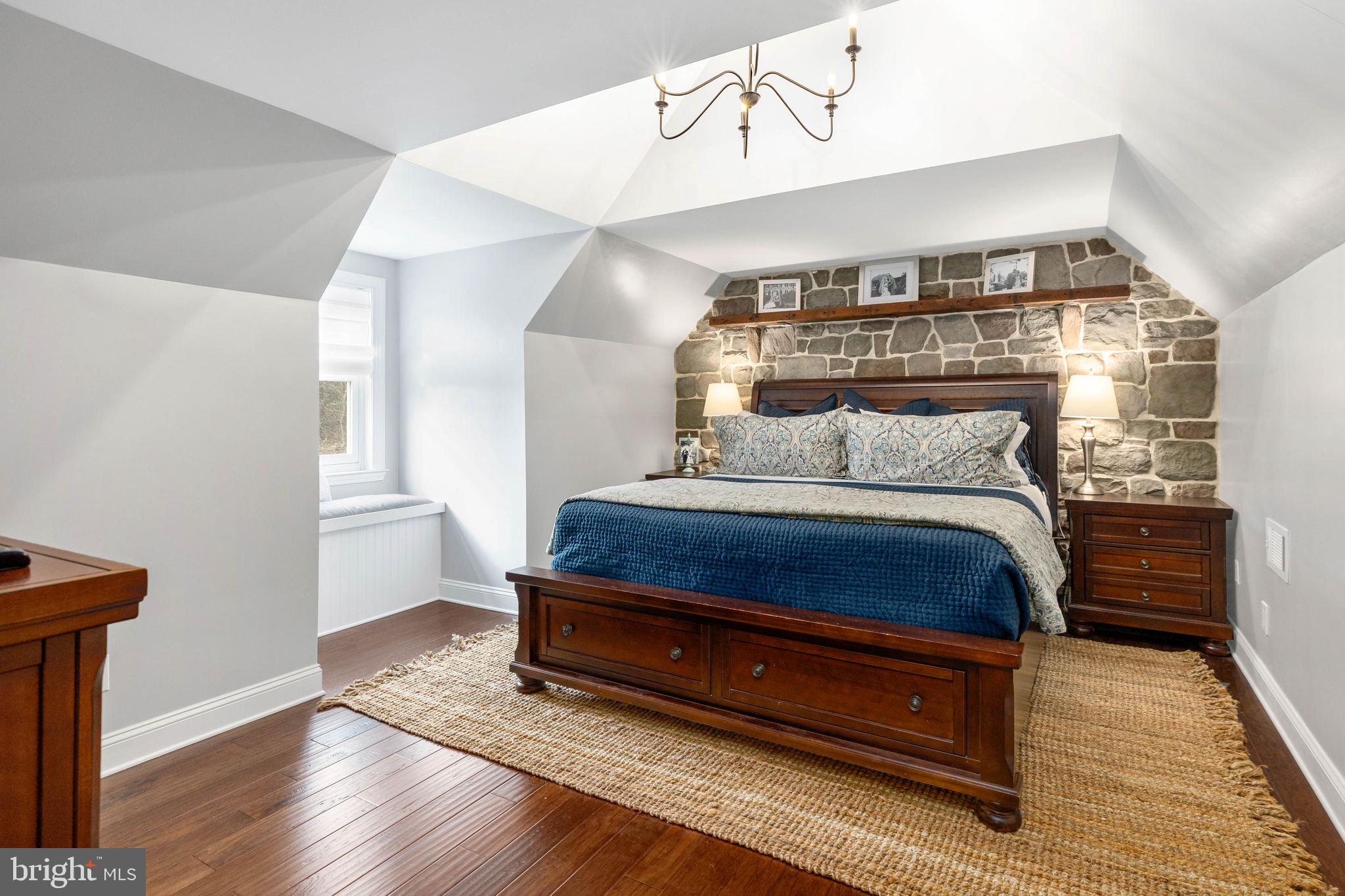 456 Pine Grove Road Nottingham, PA 19362 - Photo 19 of 37 Stone Accent wall in Primary Bedroom