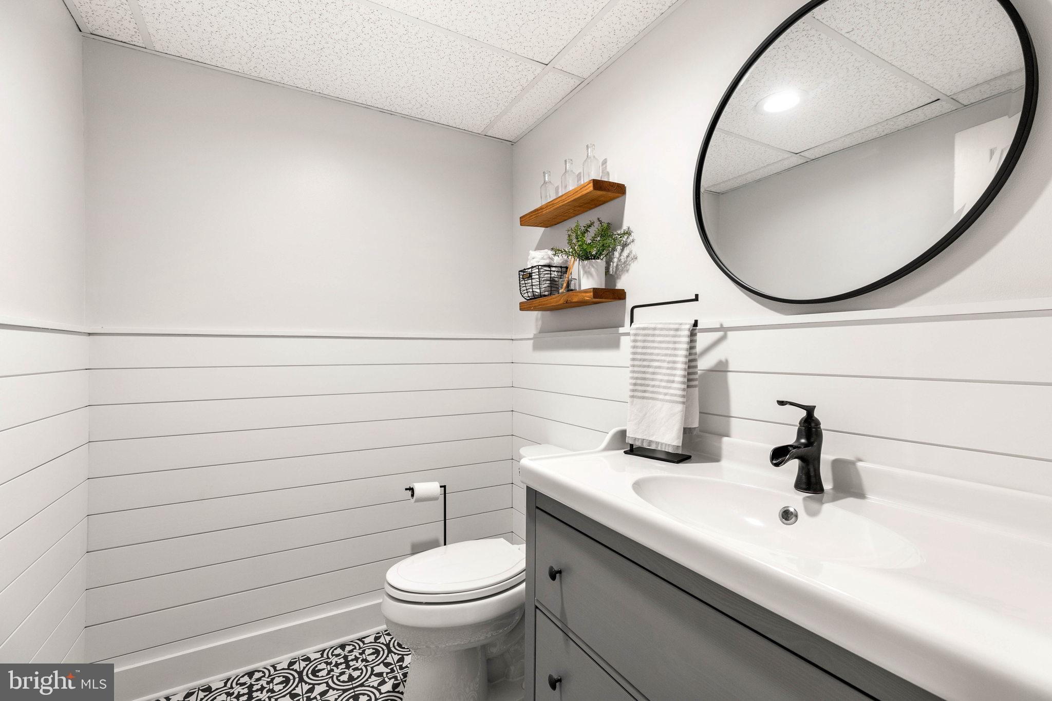 456 Pine Grove Road Nottingham, PA 19362 - Photo 28 of 37 Updated Half Bath in Basement