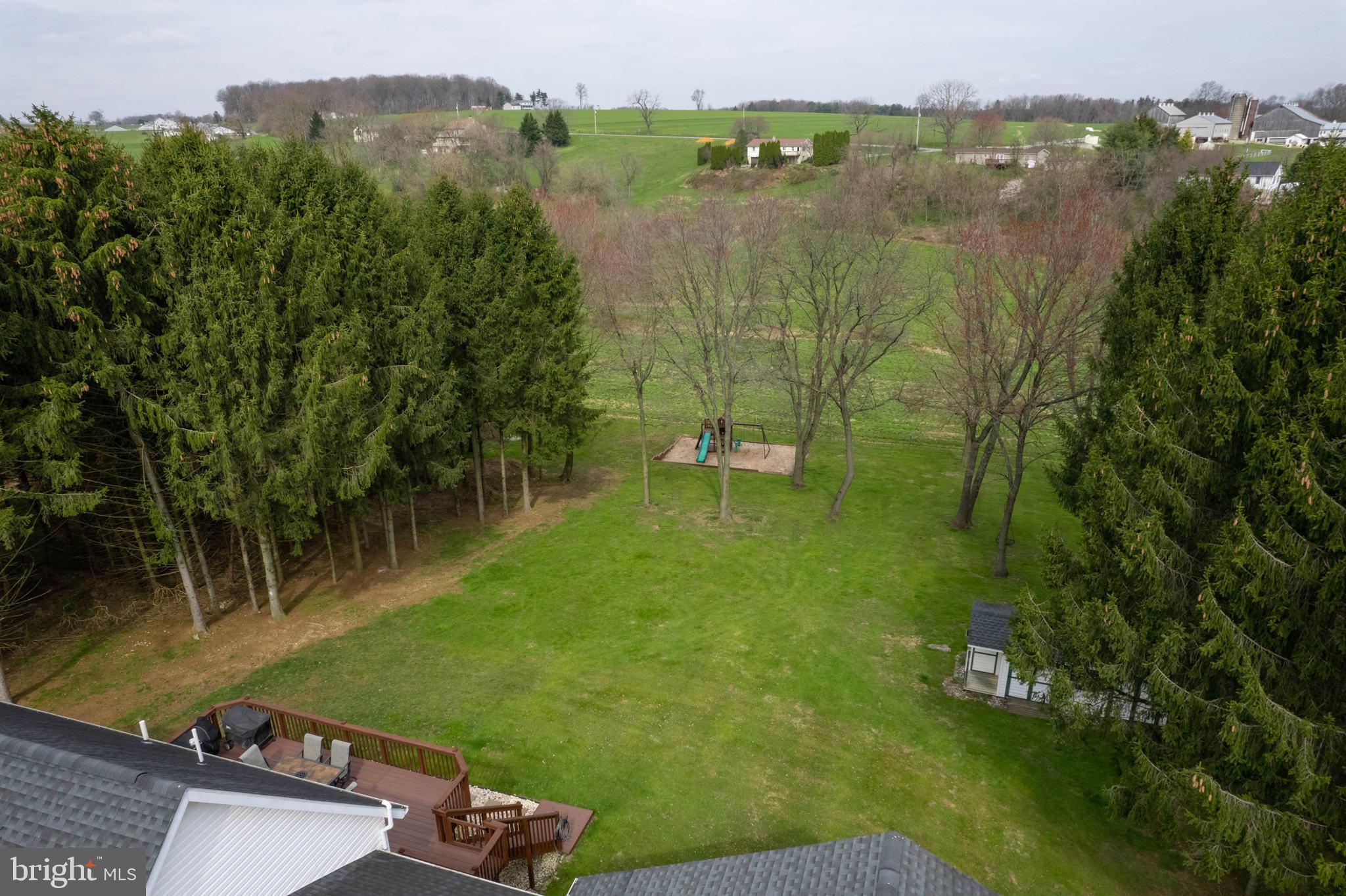456 Pine Grove Road Nottingham, PA 19362 - Photo 34 of 37 Aerial of Backyard