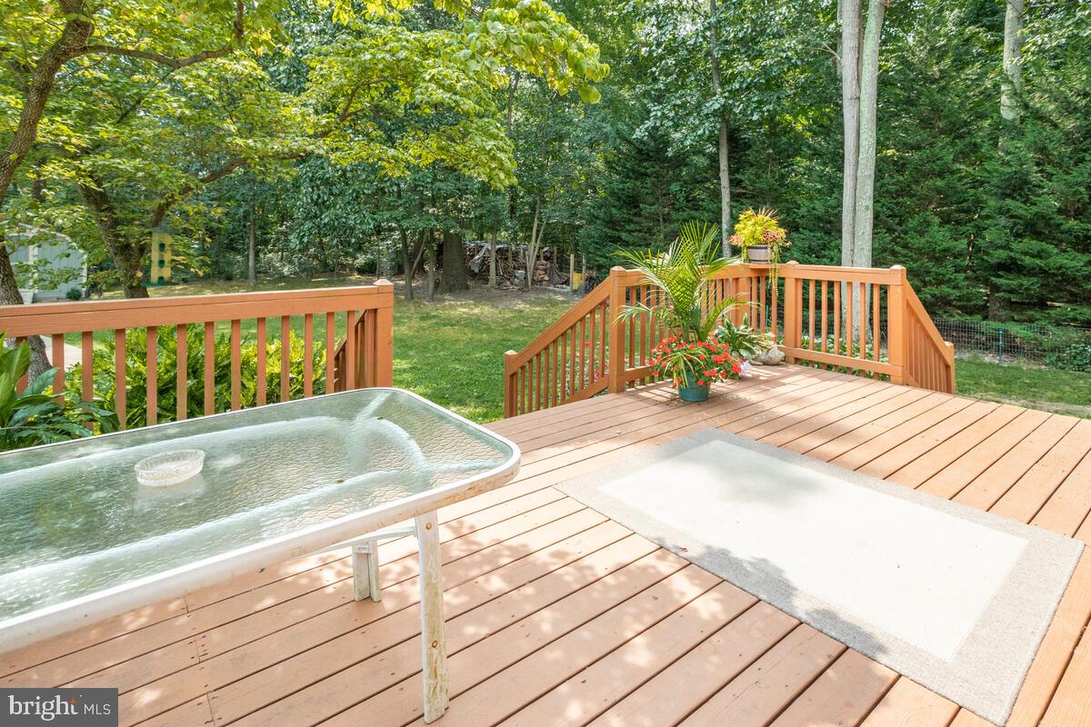8429 Bussenius Road Pasadena, MD 21122 - Photo 6 of 46 Sprawling Picnic Deck with Verdant, Treed Views