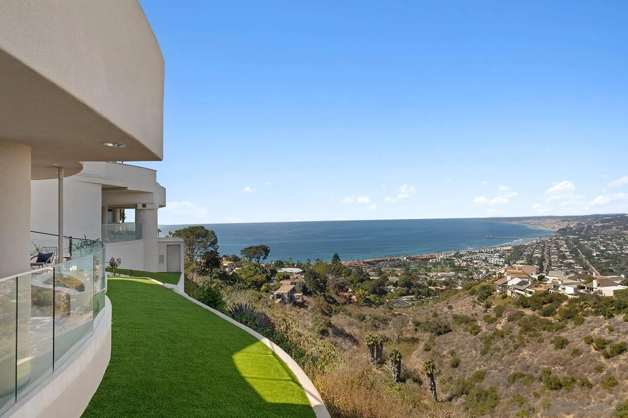 7447 Hillside Drive La Jolla, CA 92037 - Photo 19 of 55 an aerial view of a house with a garden