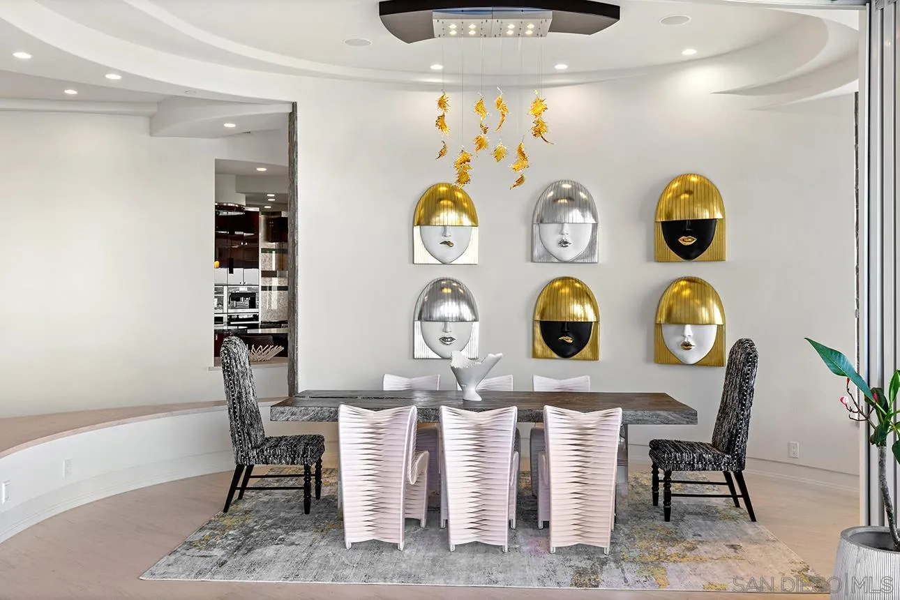7447 Hillside Drive La Jolla, CA 92037 - Photo 38 of 55 a view of dining area with table and chairs