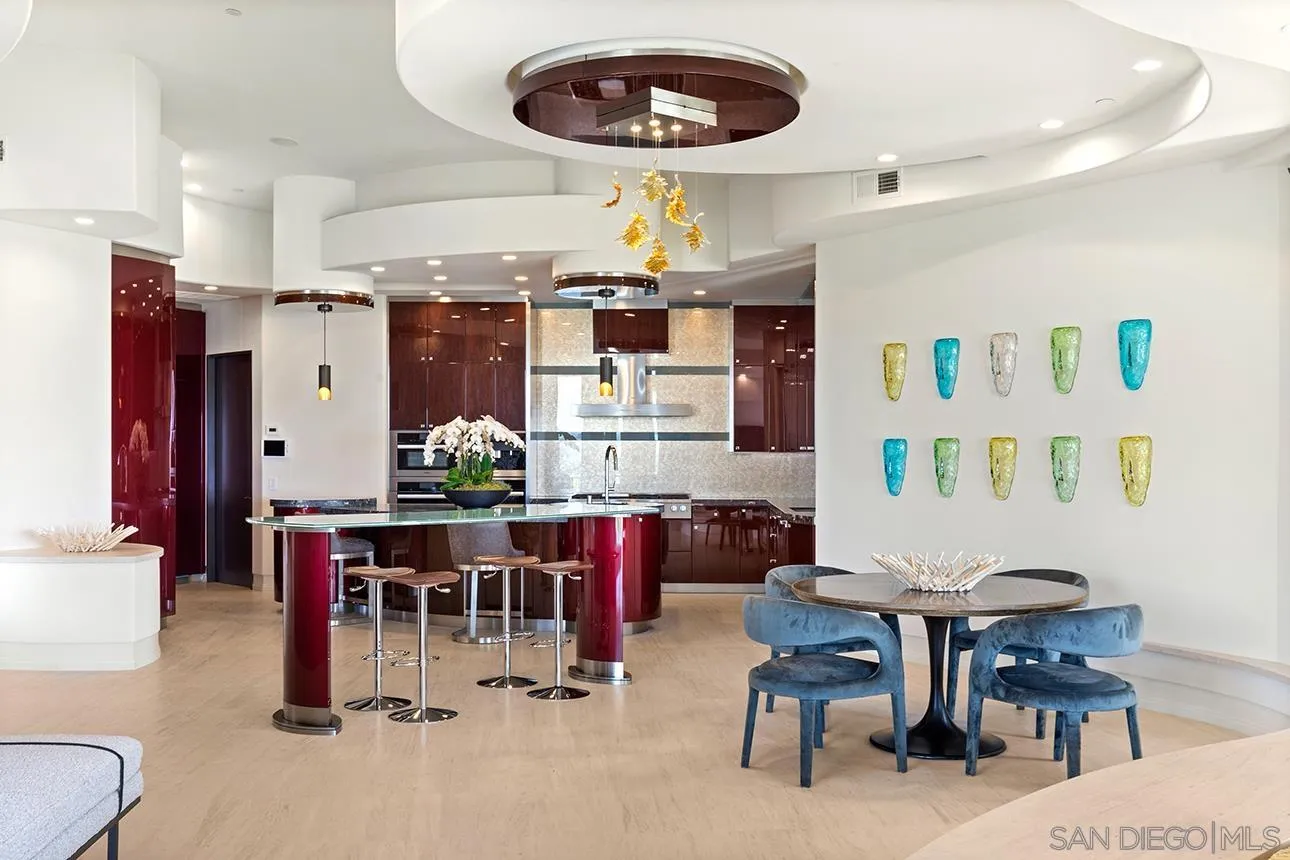 7447 Hillside Drive La Jolla, CA 92037 - Photo 10 of 55 a view of a dining room with furniture