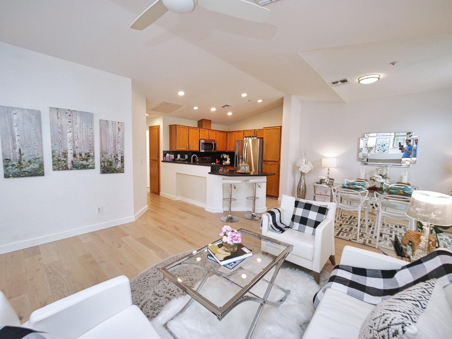 1302 Dawn Court San Ramon, CA 94583 - Photo 32 of 100 a living room with furniture and kitchen view